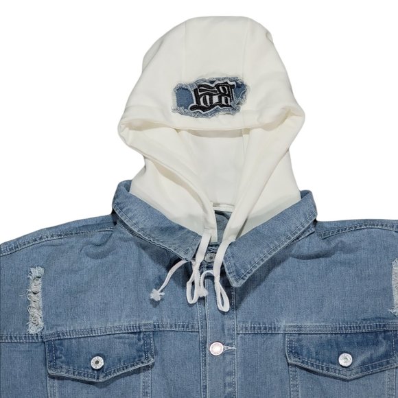 Roffatide Anime My Hero Academia Shoto Todoroki Denim Jacket (Size 2XL) - Picture 4 of 11